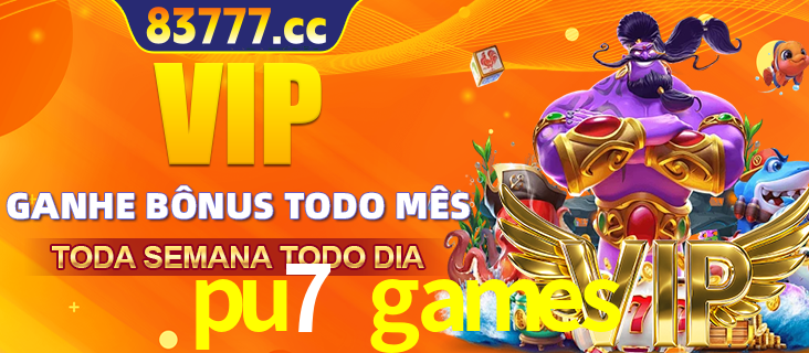 Banner promocional do pu7 games oferecendo 100% de recompensas adicionais contínuas para quem fizer o login diário (Daily sign-in), com um mascote de coelho.
