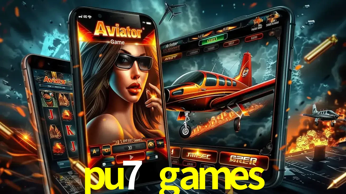 O popular jogo de apostas Aviator exibido em vários celulares e tablets, mostrando a interface emocionante e a ação de voo disponíveis para jogar agora no pu7 games.
