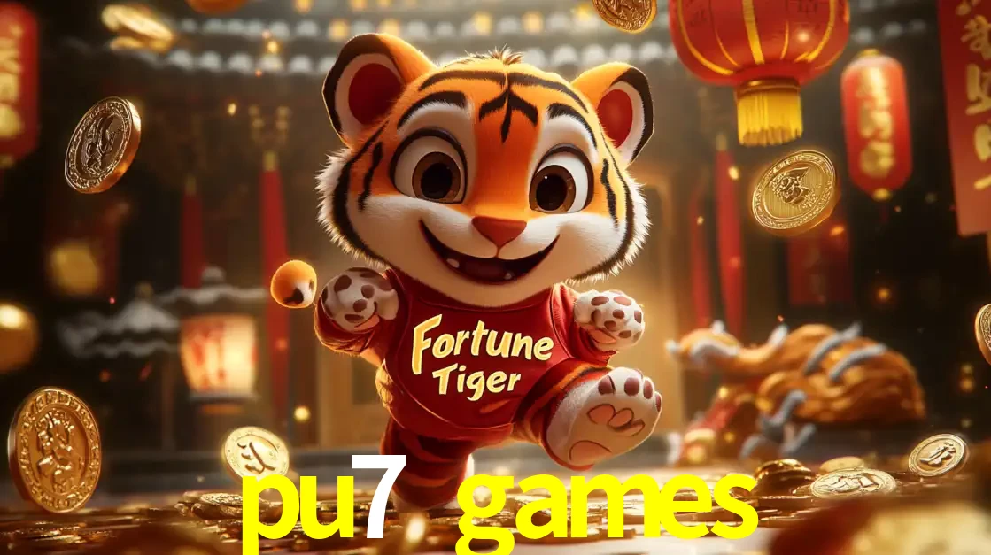 O alegre personagem do Fortune Tiger correndo sobre um caminho de moedas de ouro, simbolizando os grandes prêmios e a diversão do popular jogo de slot do pu7 games.